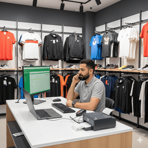 نرم افزار حسابداری برای مغازه لباس ورزشی