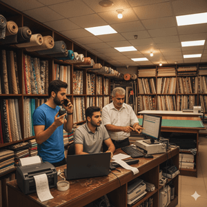 نرم افزار حسابداری برای مغازه پارچه فروشی