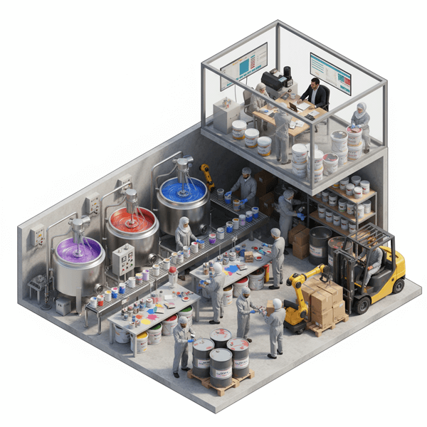 نرم افزار حسابداری تولیدی رنگ سازی