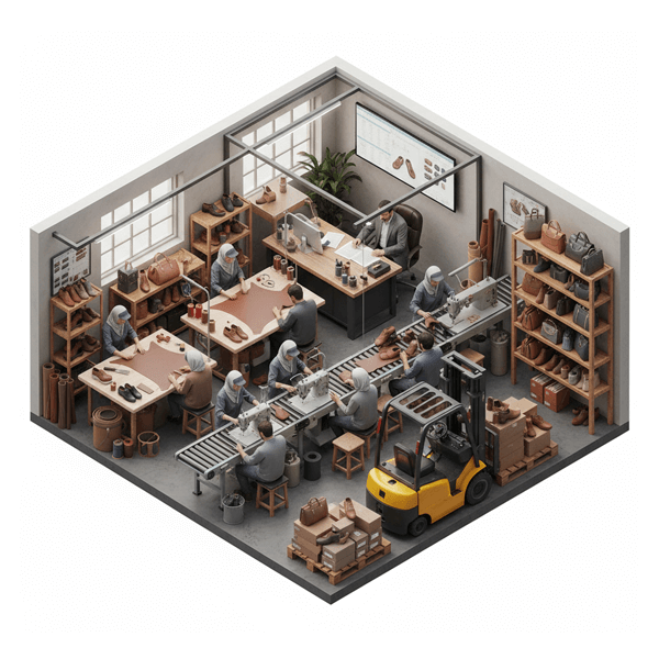 نرم افزار حسابداری تولیدی کیف و کفش