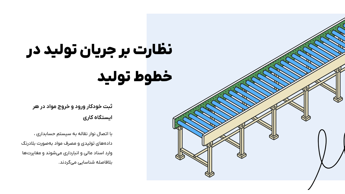 نظارت کامل بر جریان تولید در خطوط تولید در نرم افزار حسابداری چرتکه